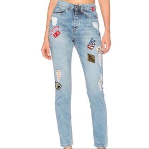 Etienne Marcel High Waisted Patch Jean